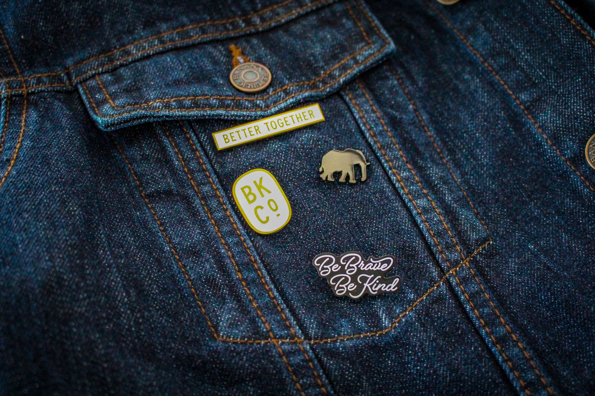 Be Brave, Be Kind Pin